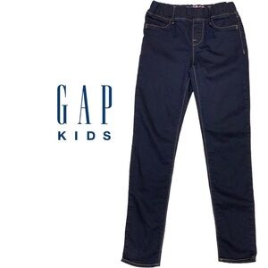 GapKids Legging Jean Elastic Waist Pull On Dark Wash Girls Size 8 Regular New